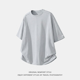 夏季薄款撞色立体印花短袖简约休闲半袖体恤衫OT7251-P24控39，男装T恤，电商A362