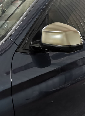 适用宝马新X3新X4改装M40I铈灰色后视镜壳钛灰色镜壳熏黑色流水灯