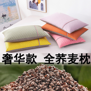 荞麦枕头成人纯荞麦皮枕芯全棉荞麦壳助睡眠保健颈椎大人单用枕头