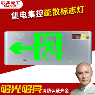敏华A型智能消防疏散指示灯低压36v应急安全出口应急灯集中控制型
