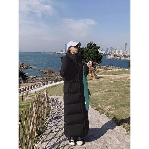 长款显瘦棉服女超长过膝到脚踝加长170高个子东北羽绒棉衣外套175