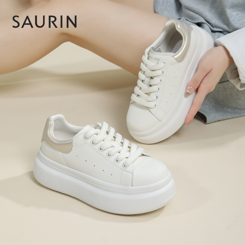 索兰厚底增高小白鞋时尚板鞋