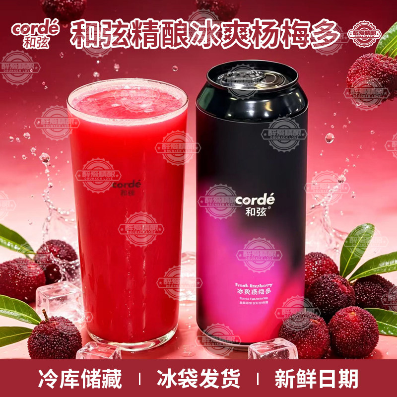 新品和弦冰爽杨梅多Fresh Bayberry原萃绿茶酸艾尔精酿啤酒500ml