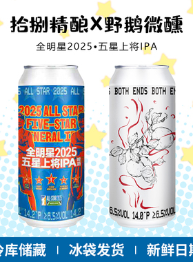 【拾捌精酿X野鹅微醺】全明星2025五星上将IPA/两端 精酿啤酒组合