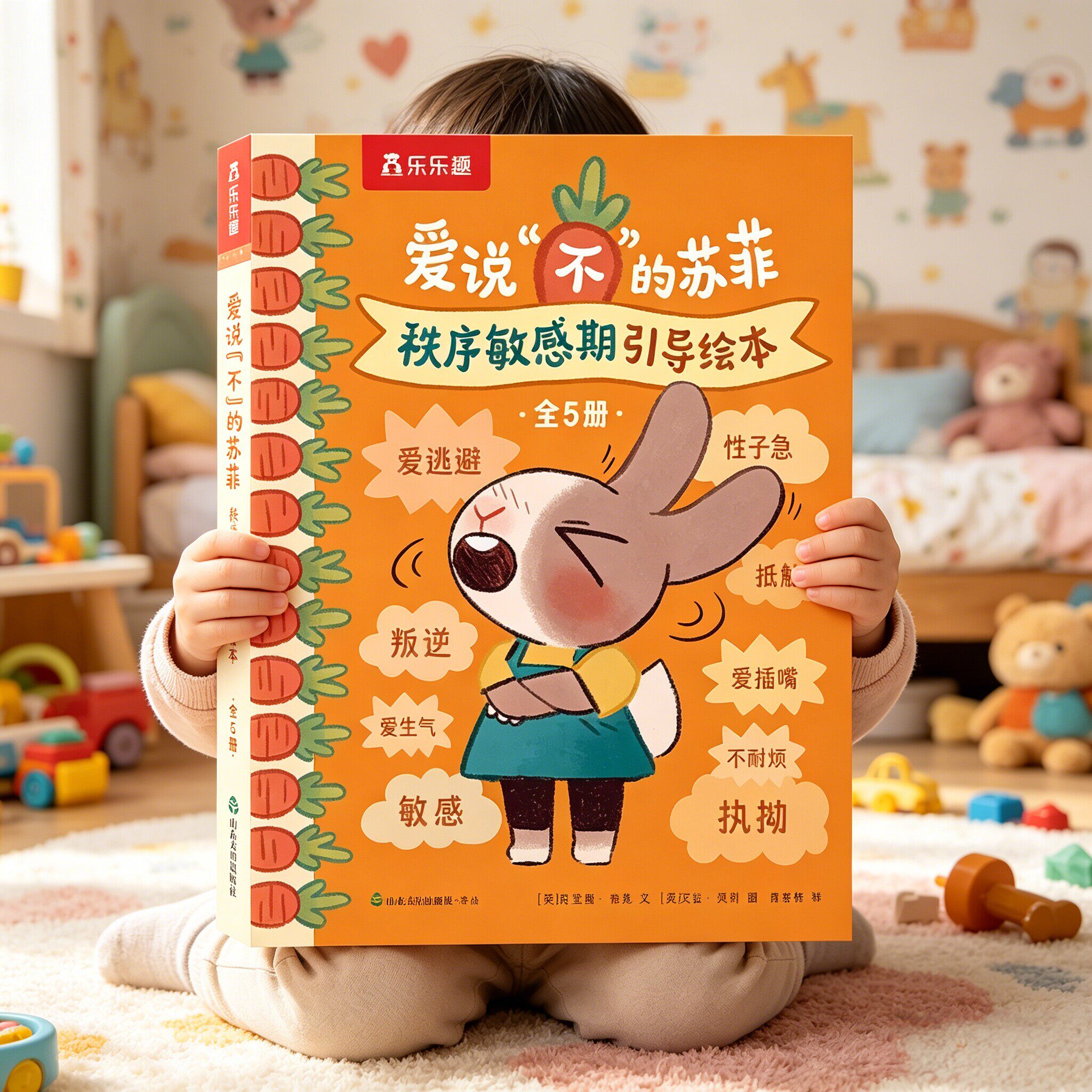 乐乐趣2-4岁儿童秩序敏感期引导绘本爱说“不”的苏菲儿童性格生活习惯培养情绪管理引导绘本故事亲子阅读故事书儿童绘本边界感书
