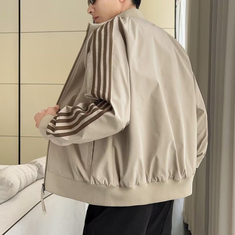 2025春秋痞帅外套男ins高街潮牌港风日系原宿风韩版潮流宽松夹克