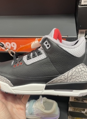 Air Jordan 3 OG AJ3 黑色运动休闲复古舒适中帮篮球鞋DM0967-010