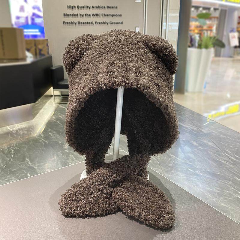 秋冬新款保暖针织百搭围脖护耳一体帽女甜美可爱百搭显脸小毛线帽,服饰配件/皮带/帽子/围巾,帽子,淘宝优惠券,粉丝福利购,淘宝优惠卷