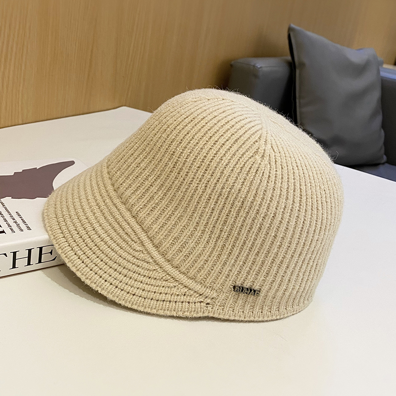 针织马术帽子女显脸小百搭棒球帽