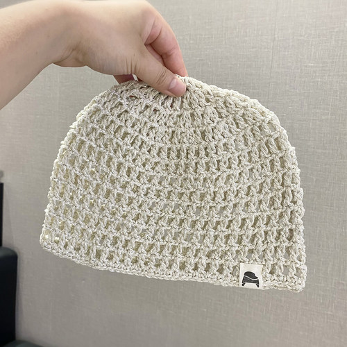 手工编织镂空包头帽女春夏季新款