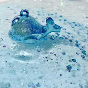 海鲸高透起泡胶渐变层次闪亮颜值款 网红晕染史莱姆解压泥彩色黏土