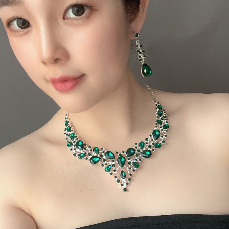 链套装女奢华配饰锁骨链