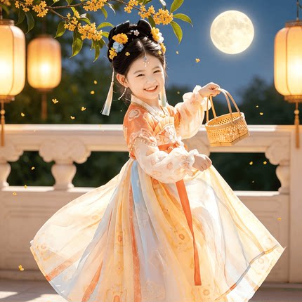 汉服女童古风2026新款儿童中国风超仙绝美连衣裙秋季古装襦裙秋冬