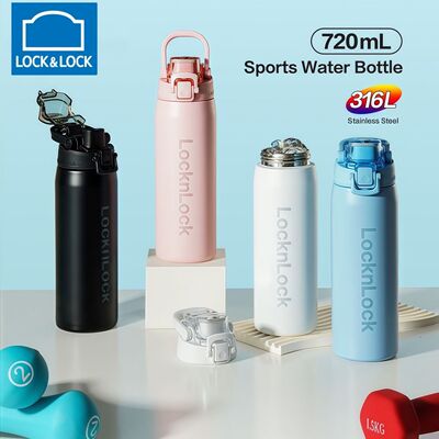 乐扣乐扣保温杯学生运动316L不锈钢男女大容量保温保冷杯子 720ml