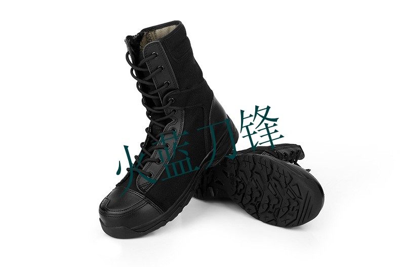 Boots militaires en toile - dérapage - Ref 1397233 Image 3
