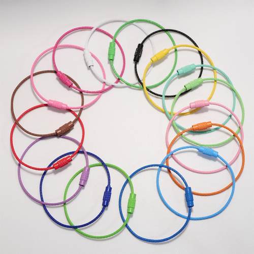 创意彩色烤漆钥匙扣DIY装饰配件