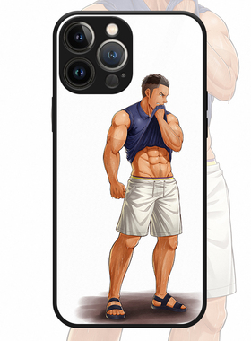 基壳适用日系型男苹果14Promax手机壳reno8华为p50P腹肌男友13pro小米12X三星s21华为p60荣耀70 nova8pro软壳