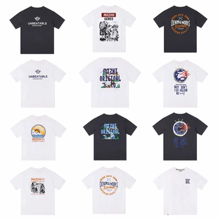 圆领宽松短袖 宝藏集合 DAWN高品质全棉水洗印花男士 BACK NEVER