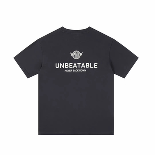 短袖 圆领夏季 纯棉印花男士 BELIEVE UNBEATABLE