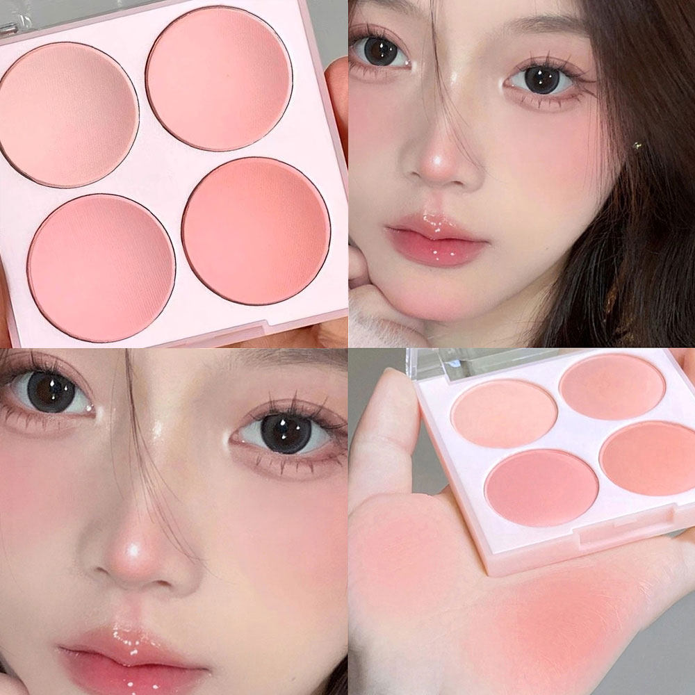 小懊丁四色腮红盘冰淇淋哑光低饱和度蜜桃杏粉收缩膨胀色裸妆晒红,彩妆/香水/美妆工具,腮红/胭脂,淘宝优惠券,粉丝福利购,淘宝优惠卷