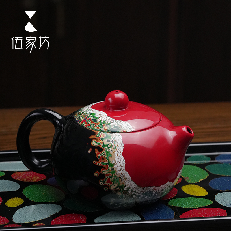 伍家坊大漆紫砂壶太古