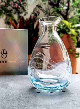 海洋手工气泡花器摆件，家用创意水晶玻璃装饰泡泡简约酒壶