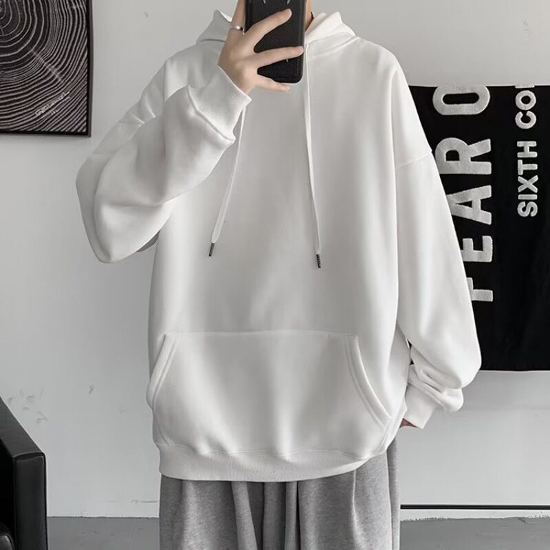 智快鱼港仔文艺男旗舰店ushi男装三禾一川连帽衫卫衣男女潮牌情侣
