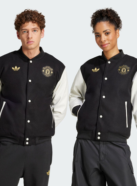 Adidas/阿迪达斯棉服男子冬季新款足球休闲飞行员保暖外套JF0382