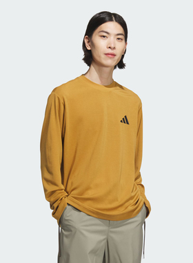 Adidas/阿迪达斯长袖男子秋季新款运动上衣休闲宽松长袖T恤JY6945