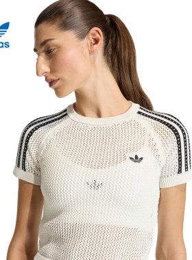 阿迪达斯女装2026夏季新款运动服透气休闲时尚T恤短袖KE0200