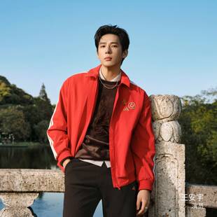 阿迪达斯卫衣王安宇同款新年绒面柔软亲肤加绒卫衣套头衫KE4067