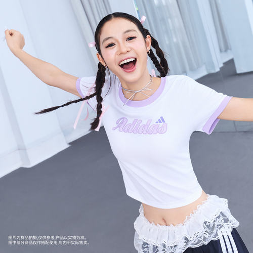 运动圆领宽松纯棉舒适短袖T恤