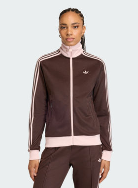 adidas阿迪达斯三叶草专柜正品女子经典漏斗领运动夹克外套KD3742