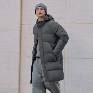 保暖长款 新款 600蓬鸭绒连帽羽绒服KQ5516 阿迪达斯男女冬季 Adidas