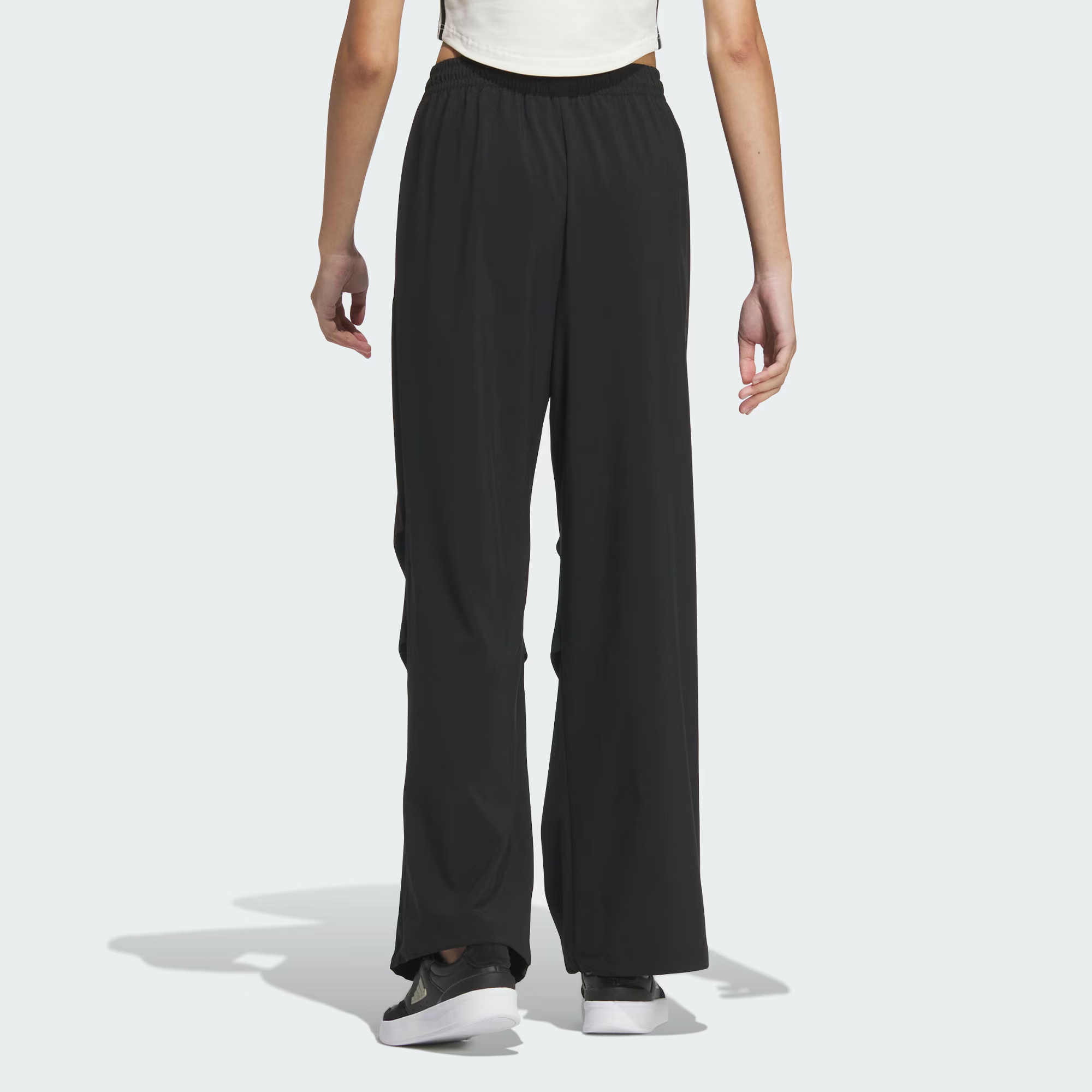 Adidas/阿迪达斯长裤女子秋季新款可调节直筒运动休闲伞裤JJ1099