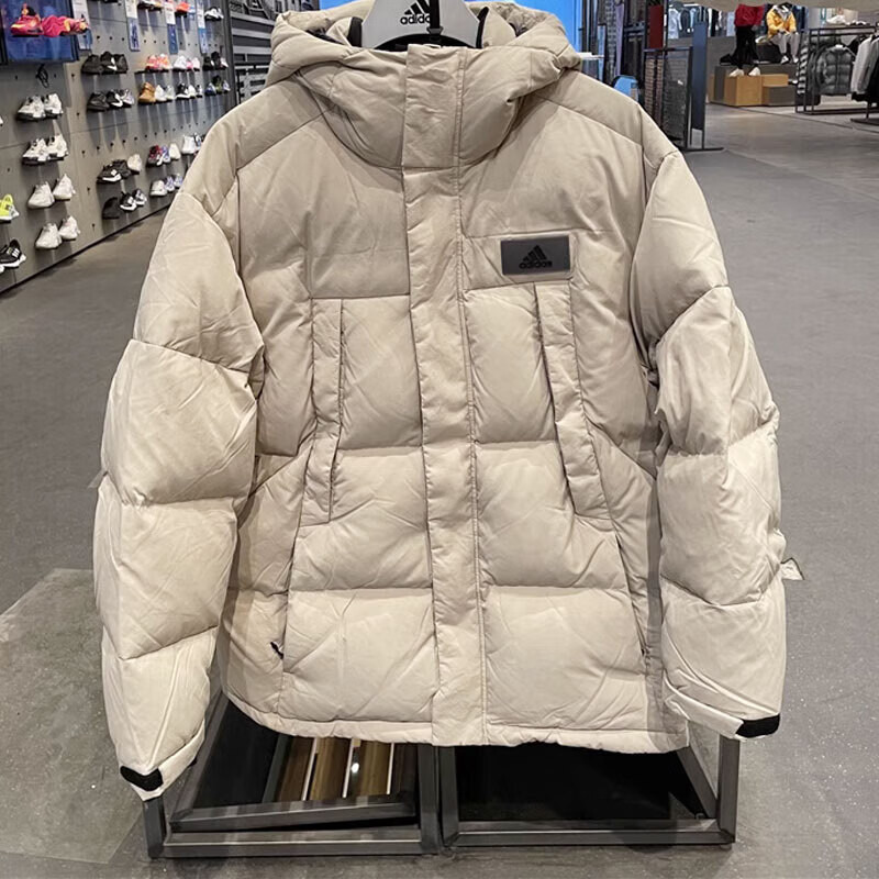 冬季新款陈晓同款连帽鹅绒羽绒服