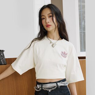 adidas阿迪达斯三叶草正品新款纯棉运动男女装短袖T恤KC3108