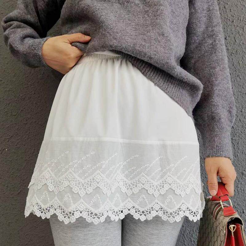 卫衣打底遮屁股大码叠穿蕾丝小屁帘女内搭裙防静电内搭裙遮挡裙