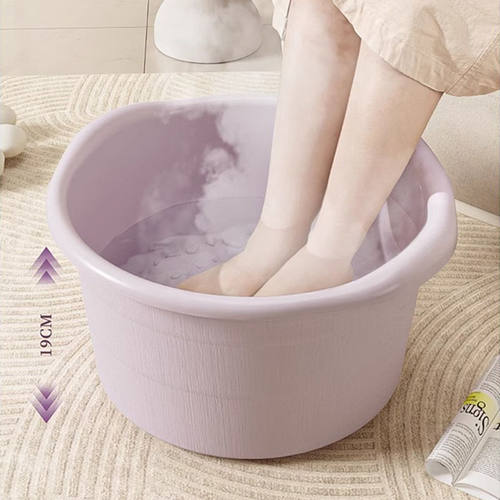 泡脚盆家用秋冬季按摩洗脚盆塑料加厚加高宿舍洗脚桶过小腿足浴盆
