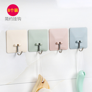 8个强力承重粘胶挂钩墙壁无痕壁挂