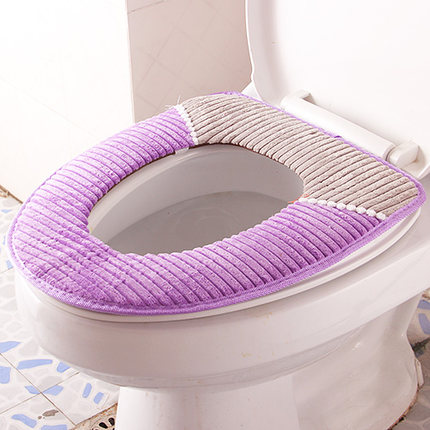 灯芯绒加厚马桶垫座圈防水马桶套毛绒坐便套保暖坐垫马桶圈垫包邮