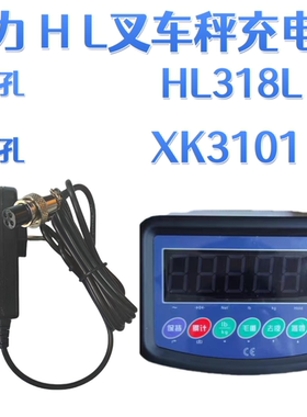 宏力HL叉车秤充电器HL318L圆孔四孔适配器XK3101型专用仪表充电器