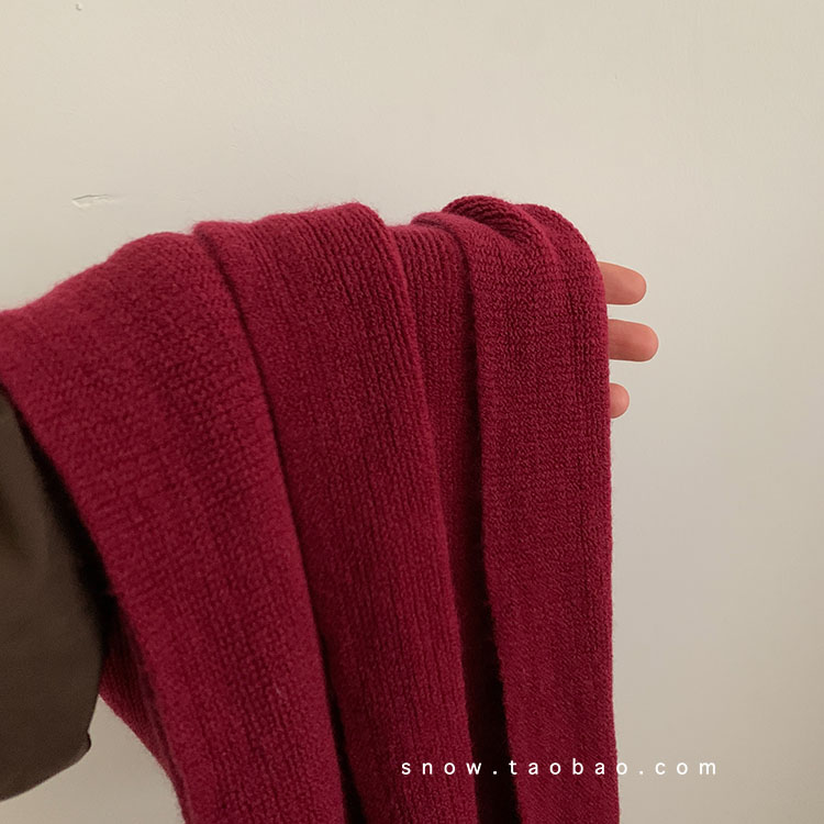 仿羊绒围巾百搭简约学生