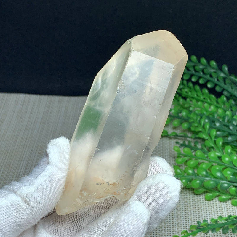 天然大师水晶柱摆件白水晶原石寺庙水晶山脉易印记横纹h289