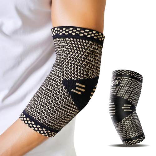 护肘离子篮球健身护具弹力户外运动透气排球加压铜护肘护具