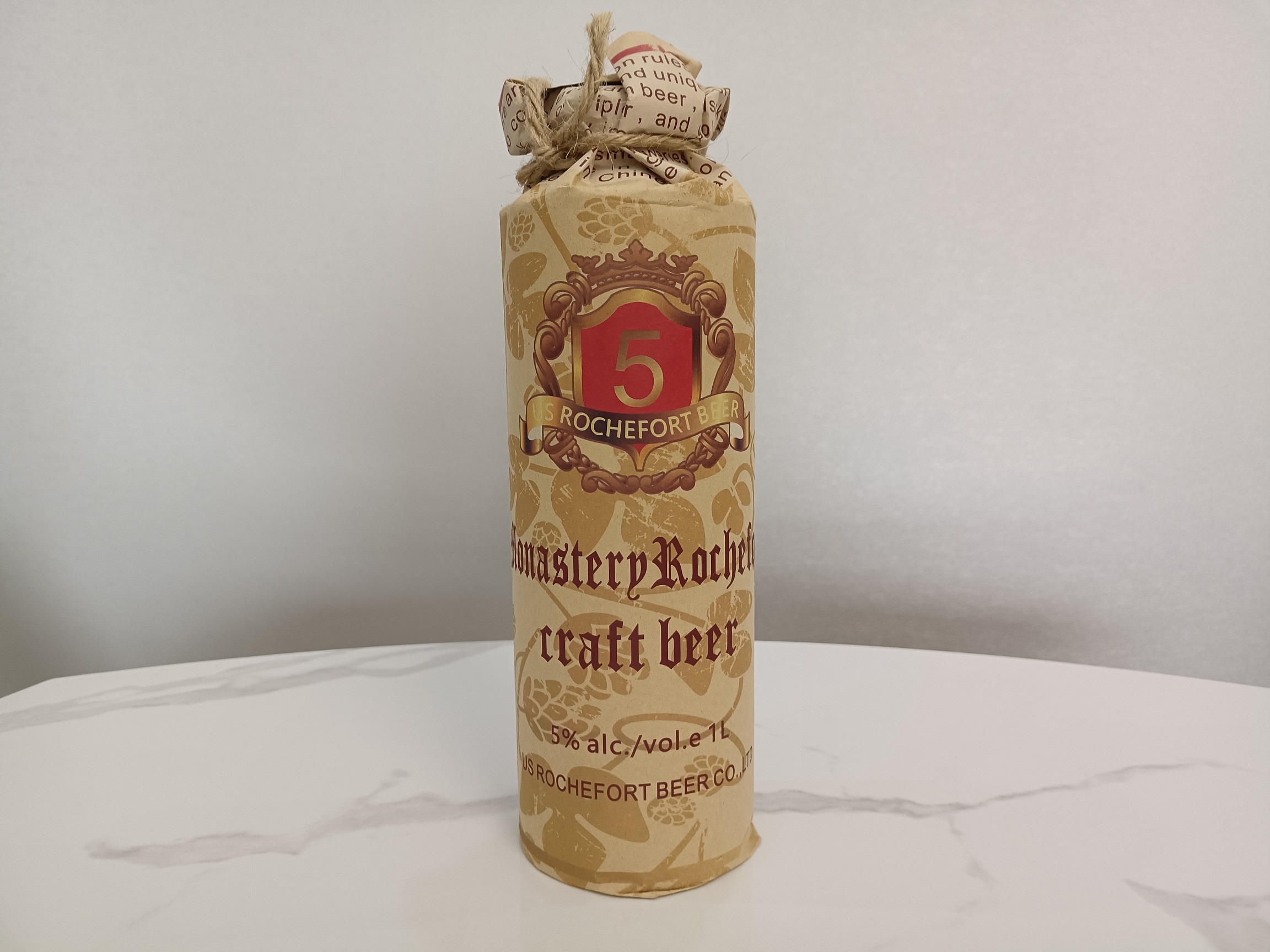 5号罗斯福12°P--1000ml精酿白啤--罗斯福国产系列专营店