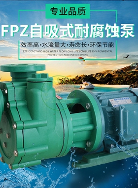 包邮 FPZ/FP 耐腐蚀泵耐酸碱塑料化工泵防腐蚀自吸泵离心式塑料泵