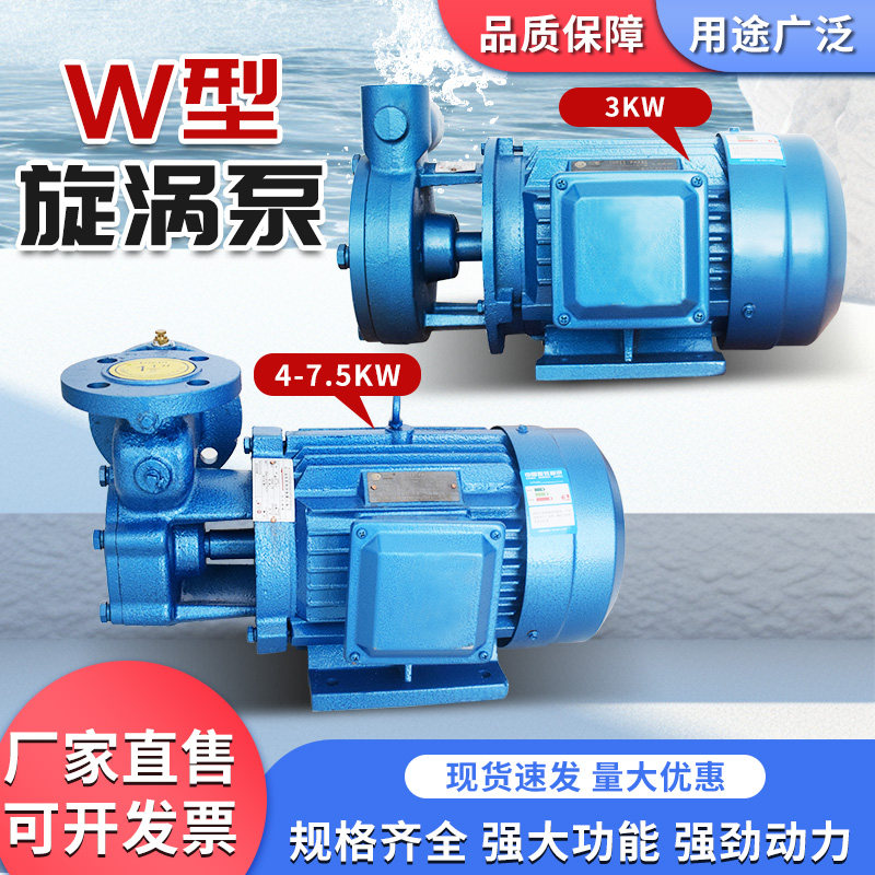 直销 w型单级漩涡增压泵 高压自吸泵 锅炉水泵 工地喷雾泵