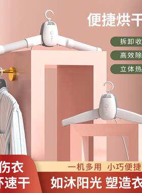 110V烘干衣架旅行便携式烘干机台湾家用多功能烘鞋机加热烘衣机