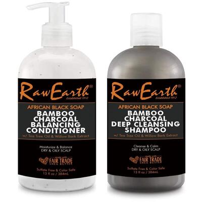 African Dandruff relieving refreshing black soap shampoo